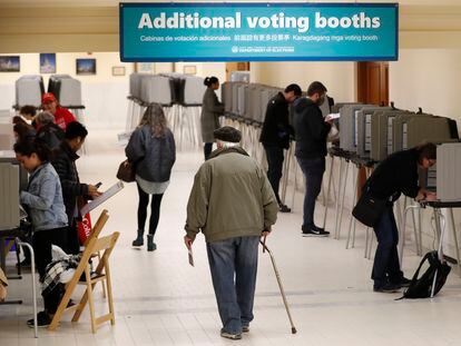 Un centro de votación en San Francisco, el martes.