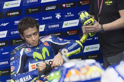 Valentino Rossi, en el circuito de Losail.