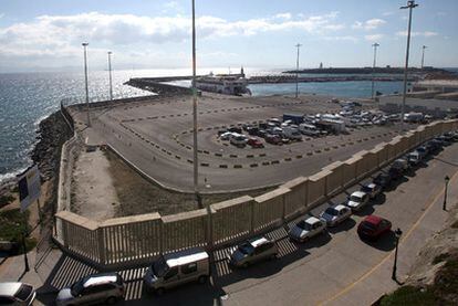 Vista del puerto de Tarifa.