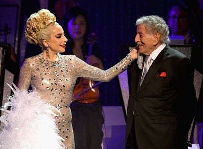 Lady Gaga y Tony Bennett, en Las Vegas en enero de 2019.