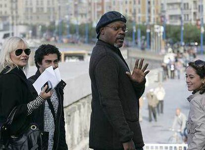 Samuel L. Jackson, ayer en San Sebastián.