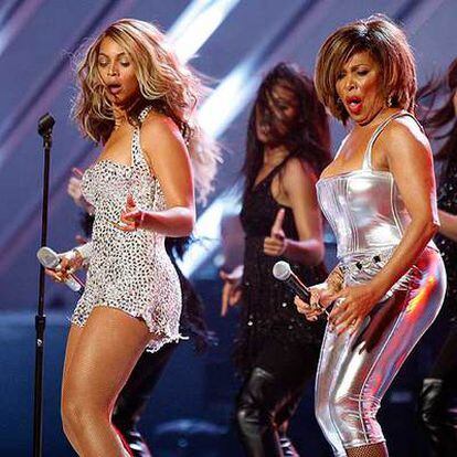 Bèyonce y Tina Turner a dúo en la gala de los Grammy.