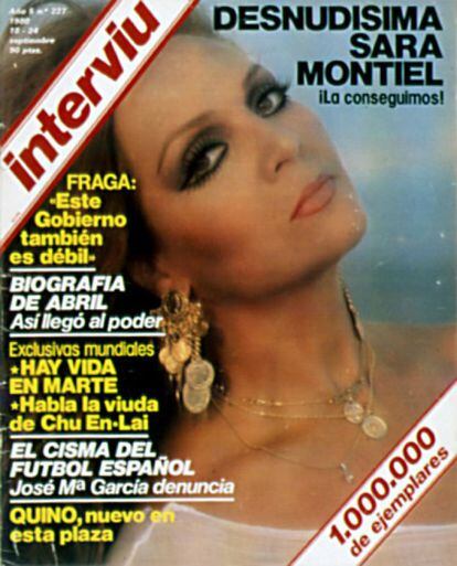 Hasta en cuatro ocasiones Sara Montiel ha sido portada de la revista. La primera en 1980. Montiel repitió en 1983, 1985 y 1995.