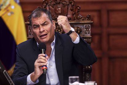 El presidente de Ecuador, Rafael Correa. 