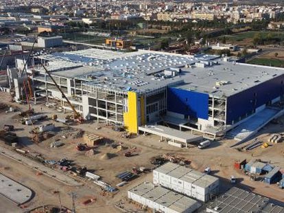 El centro de Ikea en Alfafar, en construcci&oacute;n. 