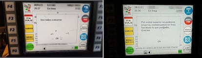La central de la empresa de autobuses del Ayuntamiento ordenó una retirada a las cocheras a las 20.27. Pero nueve minutos más tarde ordenó que continuaran en la calle "por orden superior".