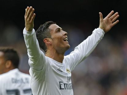 Cristiano Ronaldo celebra un gol ante el Celta.