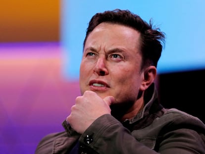 Elon Musk, durante la conferencia de videojuegos E3 de junio de 2019.