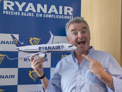 Michael O’Leary, CEO de Ryanair, en un hotel de Madrid en agosto de 2017.