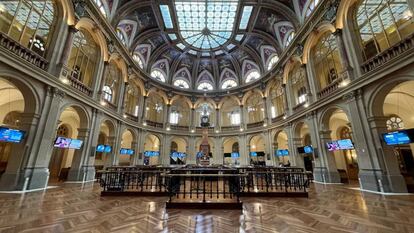 Parqué de la Bolsa de Madrid.