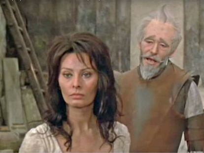 Sophia Loren, amb Peter O’Toole, va donar al cinema ('Man of La Mancha', 1964) una forta personalitat a Dulcinea.