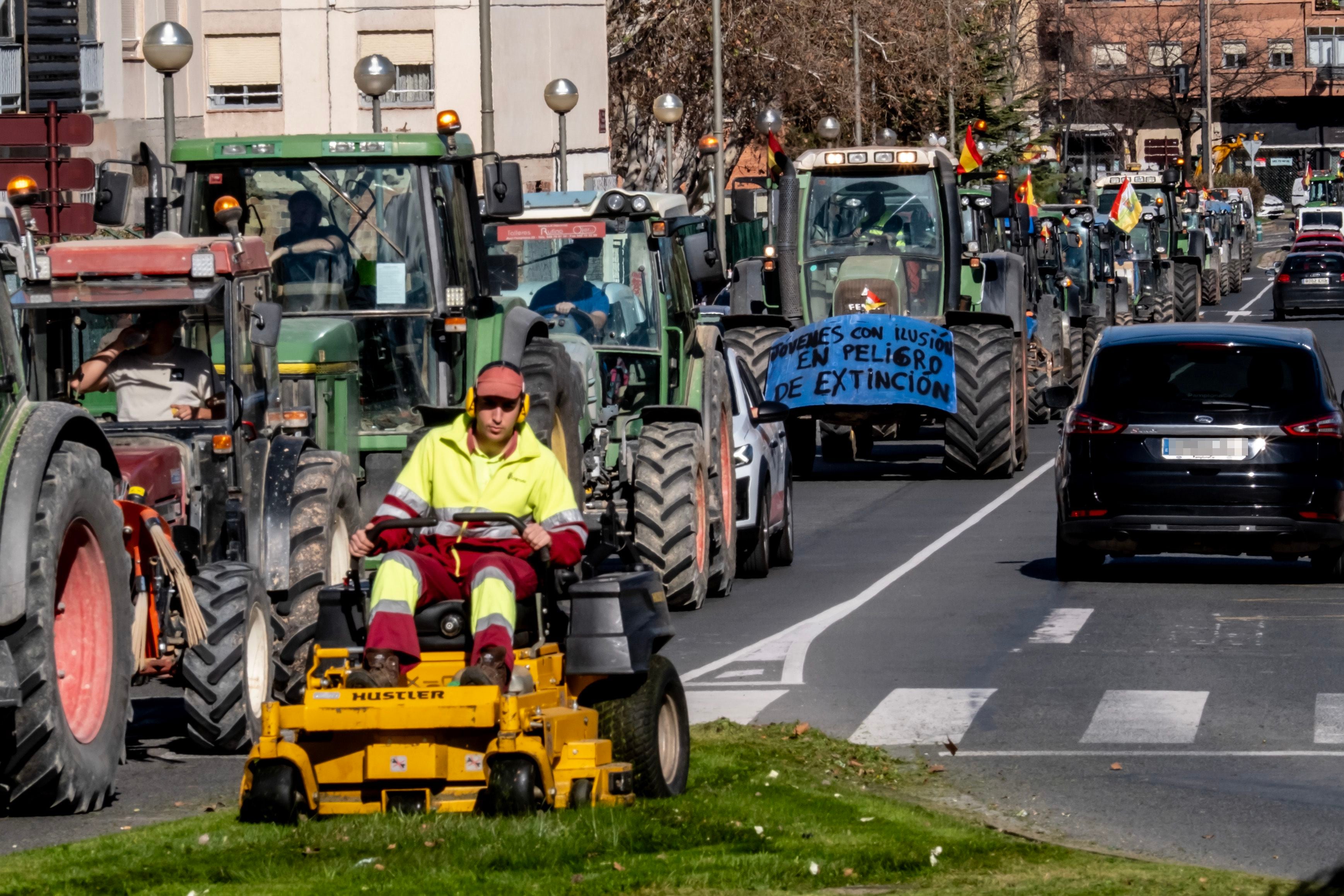 Protestas de los agricultores en Granada