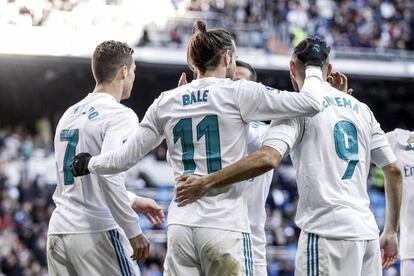 La 'BBC' –Bale, Benzema y Cristiano–, el ataque de lujo del Real Madrid.