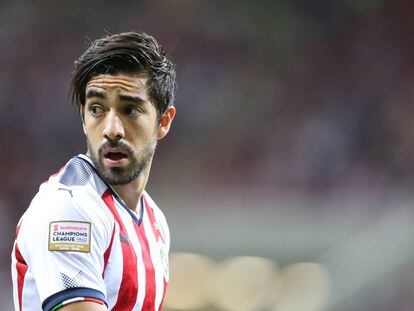 Pizarro, durante la final de la Concachampions.