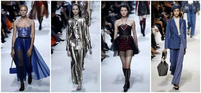 Tul, brillos, vestidos cortos y vaqueros, en la colección de primavera/verano 2018 de Dior.
