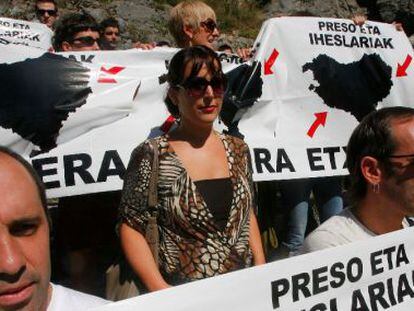 Manifestaci&oacute;n a favor de los presos de ETA.