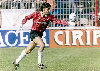 Yubero, en su etapa de jugador del Rayo Vallecano.