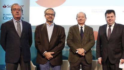 De izquierda a derecha: Francisco Pérez, Juan Francisco Jimeno, Fernando Fernández y Santiago Carbó.