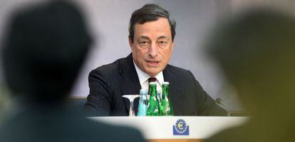 El presidente del BCE, Mario Draghi, en una conferencia ofrecida en julio.
