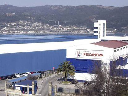 Sede central de la industria de elaboración y transformación de pescado Pescanova en Chapela en el ayuntamiento de Redondela.