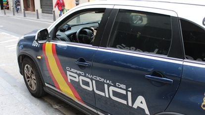 Un coche de una patrulla de la Policía Nacional.