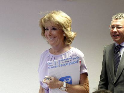 Esperanza Aguirre y Francisco Granados, en octubre de 2011.