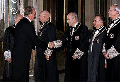 El Rey, durante el acto oficial de apertura del año juducial, en septiembre de 2003.