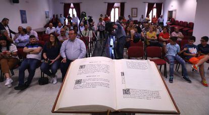 Sesión constitutiva de la corporación municipal del Ayuntamiento de Zalameda de la Serena (Badajoz)