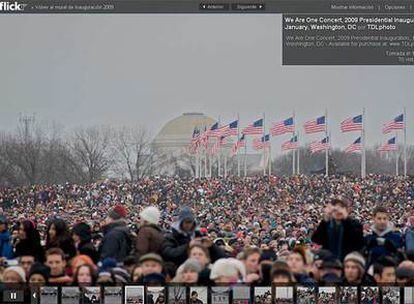Los usuarios comparten sus fotos a través de <i>webs,</i> como esta de Flickr.