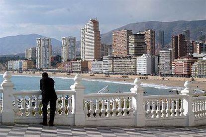 Vista de la playa de Poniente de Benidorm.