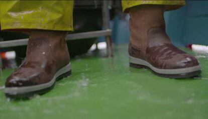 Las suelas de las botas de Dubarry dan mayor estabilidad sobre superficies húmedas.
