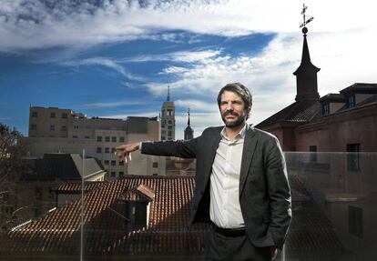 Ernest Urtasun, en la terraza del Ministerio de Cultura.