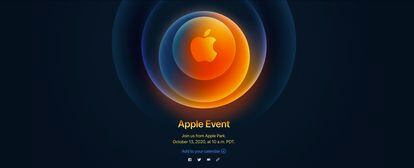 Creatividad promocional del evento de Apple