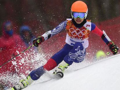 Vanessa Mae, durante los Juegos Olímpicos de Sochi 2014.
