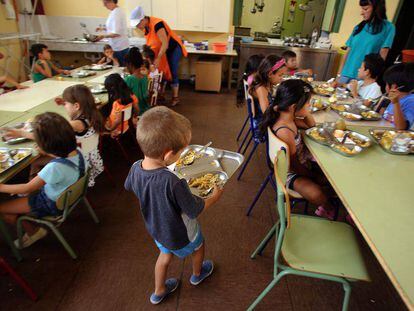 Un comedor infantil de verano en España.