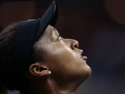 Osaka, durante la final contra Williams, el pasado sábado en Nueva York.