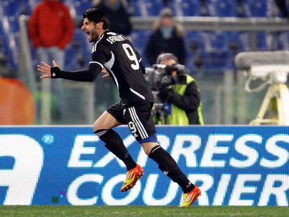 Vincenzo Iaquinta, en un partido de la liga italiana.