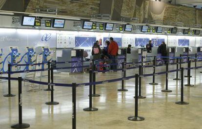Mostradores de facturacióndel aeropuerto Madrid-Barajas