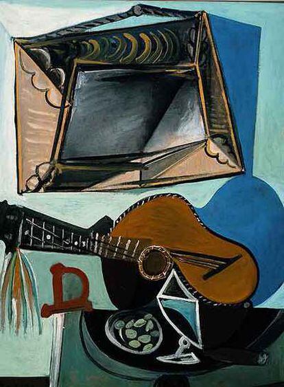 <i>Naturaleza muerta con guitarra </i> (1942),  de Picasso.