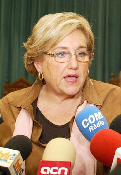 Maite Arqué, en su época de alcaldesa de Badalona, en 2007.