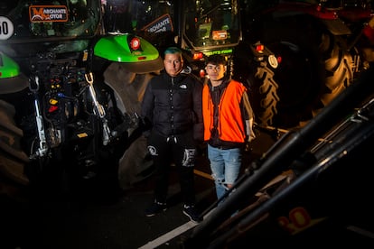 En la foto, Pablo y Francisco que han llegado desde Toledo para unirse a la manifestación. 