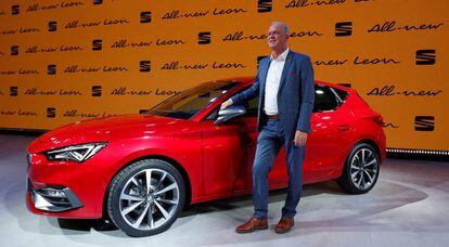 Carsten Isensee, presidente en funciones de Seat, el martes en Martorell (Barcelona) en la presentación del nuevo modelo del Seat León.