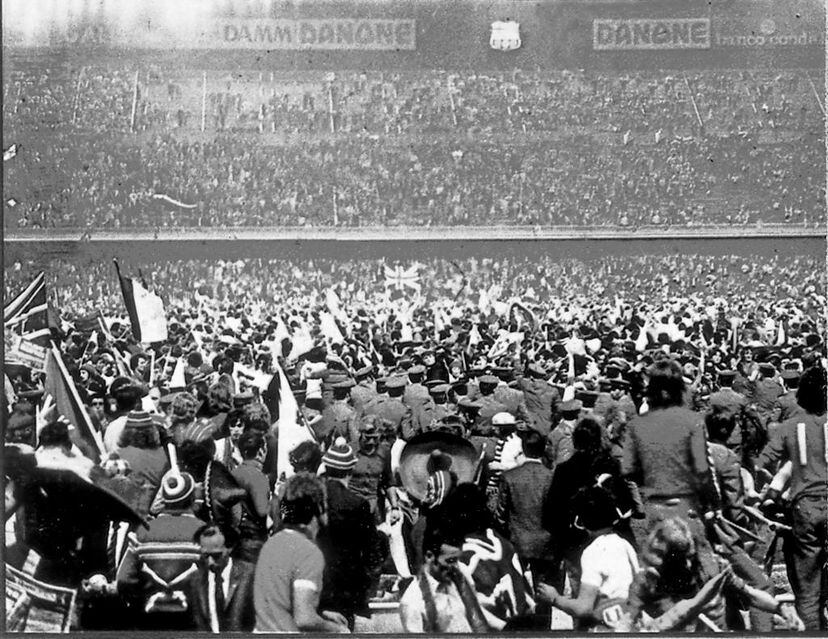 Final de la Recopa de 1972 La barbarie ‘hooligan’ destroza el Camp Nou