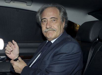 Juan Pedro Hernández Moltó, ex presidente de la Caja Castilla-La Mancha, en Madrid, el 29 de marzo del 2009.