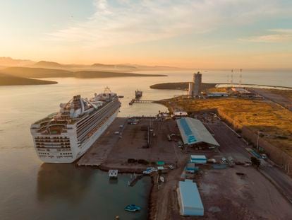 El muelle de cruceros de Pichilingue, en La Paz, en una imagen de archivo.