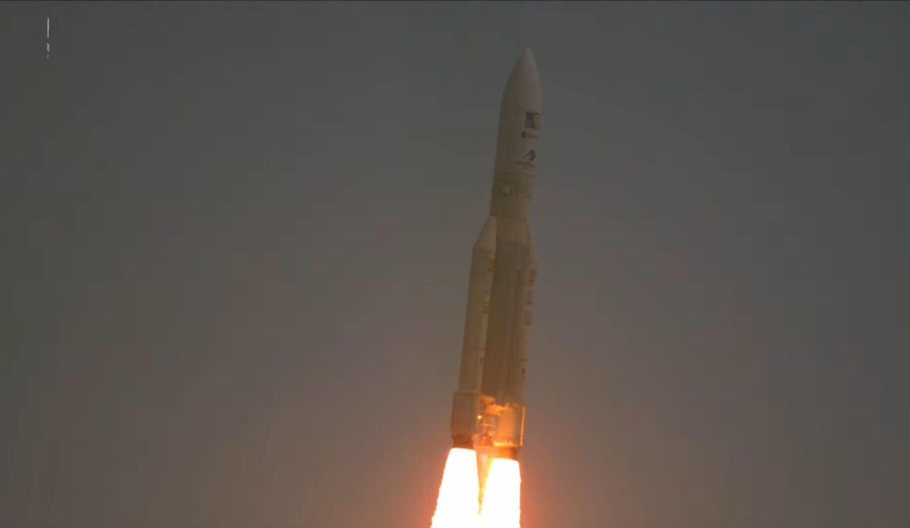 Imagen del lanzamiento del Ariane con la sonda 'Juice'.