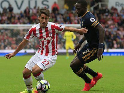 Bojan Krkic (27) durante un partido con el Stoke City.