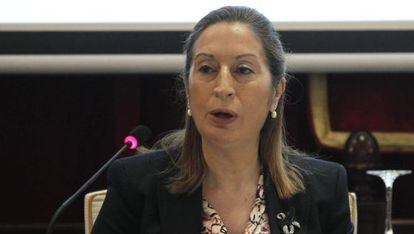 La ministra espa&ntilde;ola de Fomento, Ana Pastor