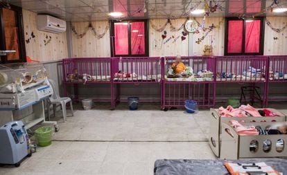 Sección infantil en un hospital de Hasaka, en el noreste de Siria.