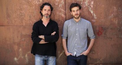 Los premios nacionales Juan Martínez Villegas y Pablo la Parra.